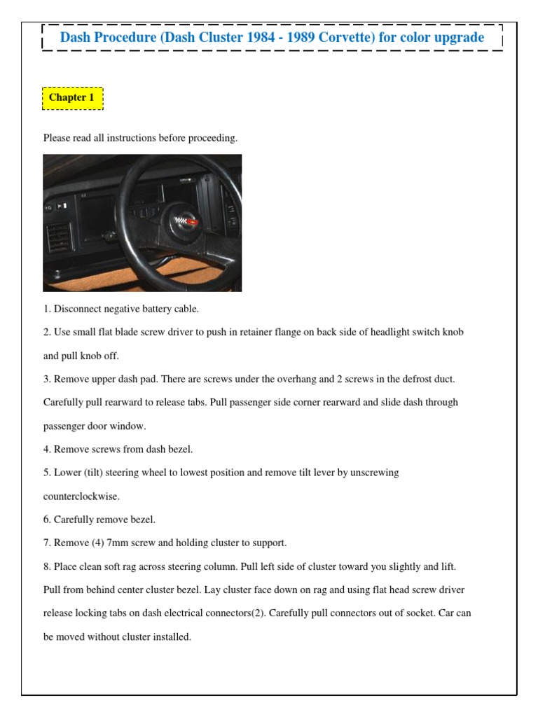 Dash Kit Installation Instruction | PDF | Electrical Connector ...