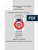 Dr. Ram Manohar Lohiya National Law University, Lucknow Research Proposal
