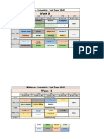 Week 9: Midterms Schedule: 2nd Sem 1442