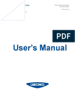 User's Manual: Labconco Corporation