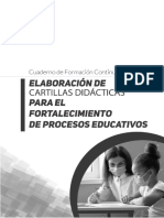 Elaboración de Cartillas Didácticas para El Fortalecimiento de Procesos e