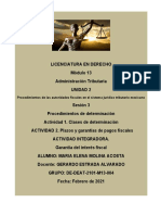 Procedimientos de Las Autoridades Fiscales en El Sistema Jurídico Tributario Mexicano