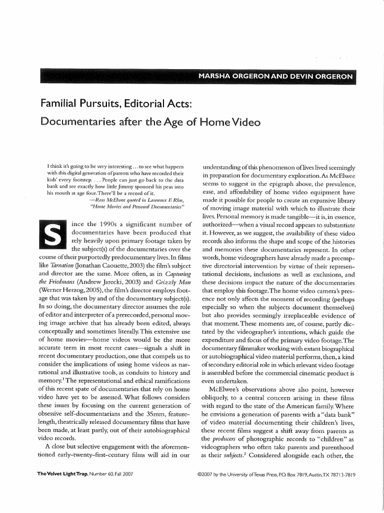 The Velvet Light Trap - Num 60 - Marsha Orgeron - Pags 47 - 62 | PDF