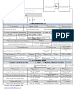 Formato FV1 Hoja de Vida