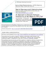 An Approach To Evaluate Hydraulic Conductivity of Soil Based On CPTU Test