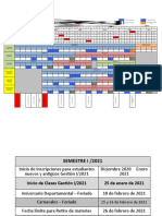 Calendario Académico 2021 UNIOR