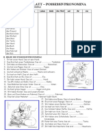 Possessivpronomen (Arbeitsblatt)