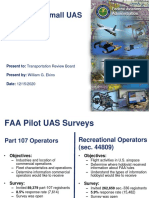 Surveys of Small UAS Operator: Federal Aviation Administration