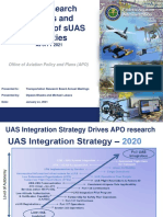 UAS Research Projects and Forecasts of sUAS Activities