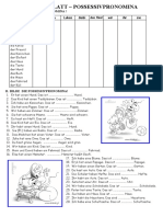 Possessivpronomen (Arbeitsblatt)