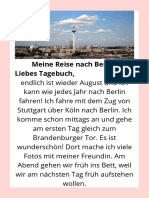 Meine Reise Nach Berlin Liebes Tagebuch