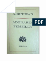 Aristofan Adunarea Femeilor TR Alexandru