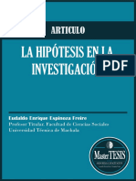 ARTICULO La Hipótesis en La Investigación 2018