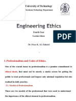 Professionalism and Codes of Ethics in Petroleum Engineering