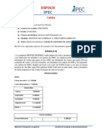 TAREA - Cálculo de Estructura de Costes - JHONNY CRUZ