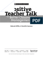 Deborah Diffily, Charlotte Sassman - Positive Teacher Talk For Better Classroom Management