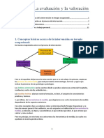 Tema 1. La Evaluación y La Valoración