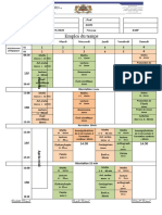 Emploi Du Temps Deux Groupes de 4AEP