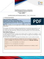 Activities Guide and Evaluation Rubric - Unit 1 - Task 2 - Writing Task Forum
