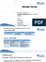 PPP - Unit 5 - Modal Verbs