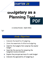 Budgetary As A Planning Tool