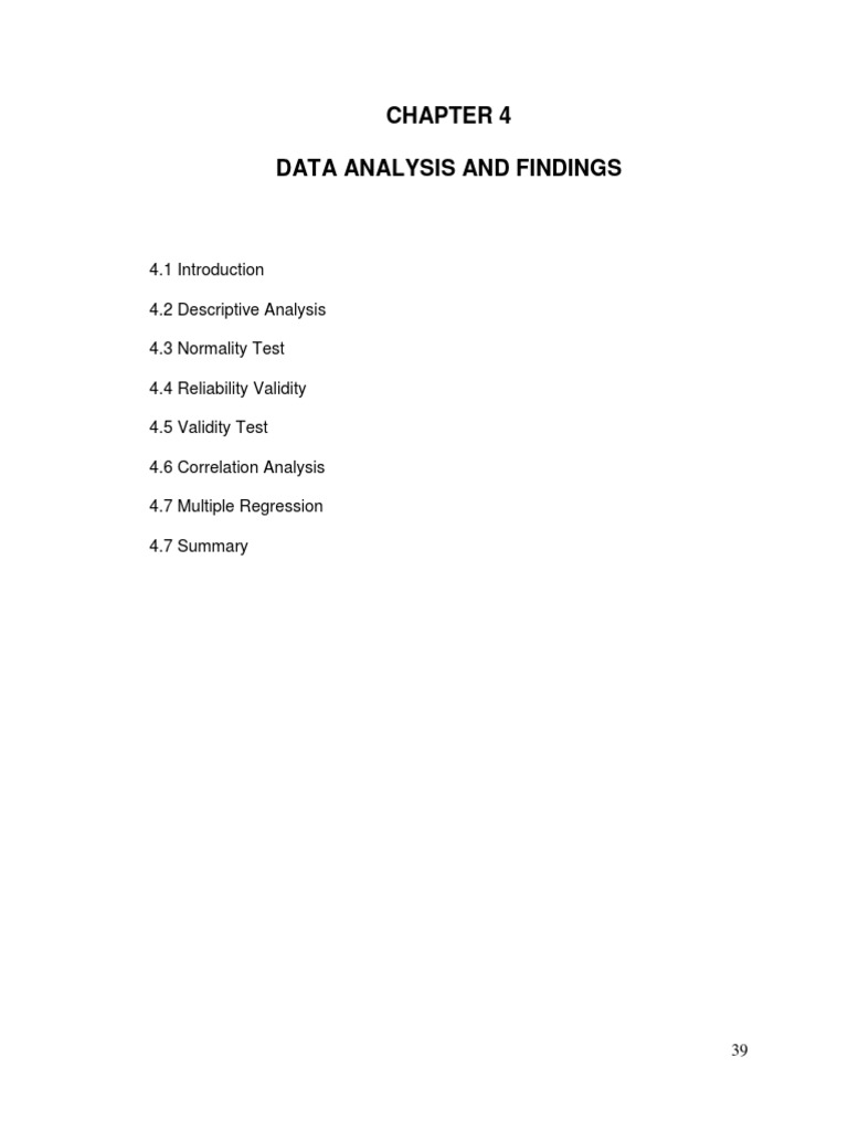 Chapter - 4 DATA ANALYSIS AND FINDINGS | PDF | Factor Analysis | Errors ...