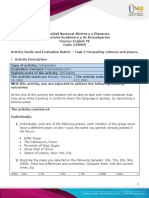 Activities Guide and Evaluation Rubric - Unit 2 - Task 2 - Comparing Cultures and Places