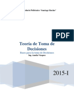 TEORIA DE LA TOMA DE DECISIONES