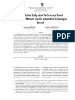 A Qualitative Study About Performance Based Assesment Methods Used in Information Technologies Lesson