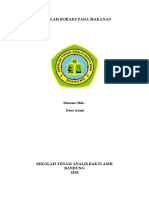 Makalah Boraks Toksikologi Dewi Astuti