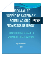 Derechos de Agua en Sistemas de Riego: Conceptos, Dimensiones y Ejemplos