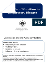 The Role of Nutrition in Respiratory Disease