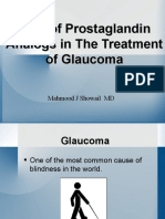 Role of Prostaglandin Analogs in The Treatment of Glaucoma