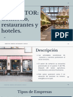 SUBSECTOR - Comercio, Restaurantes y Hoteles.