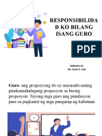 Responsibilidad Ko Bilang Isang Guro