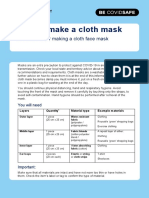 Coronavirus Covid 19 How To Make A Cloth Mask