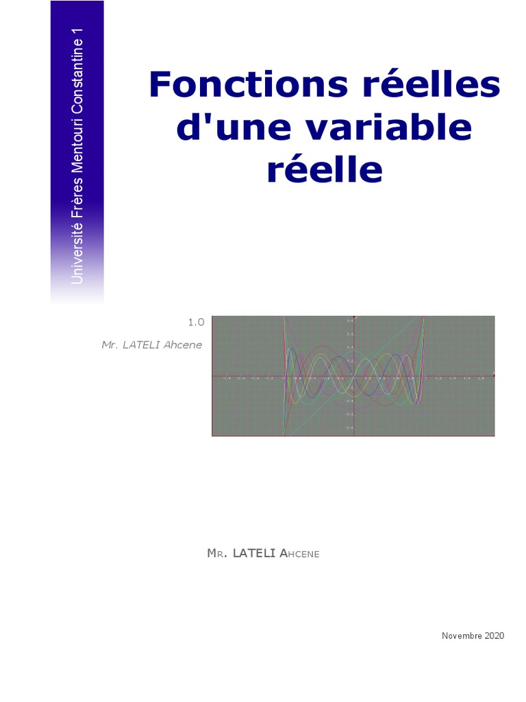 Généralités sur les fonctions réelles | PDF | Fonction monotone ...