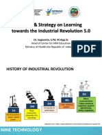 Policy Strategy on Learning for Industrial Revolution 5.0