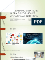 The Learning Strategies in Era 5.0 For Higher Vocational Institution