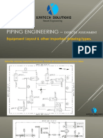 Piping Engineering - Equipment Layout - Exercise Assignment