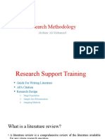 Research Methodology: Abdinur Ali Mohamed