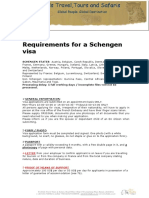 Travel - Schengen Visa Requirements