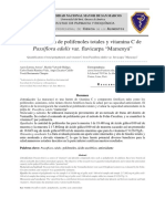 Cuantificacion de Polifenoles Totales y Vitamina C de Passiflora Edulis Var Flavicarpa Maracuya