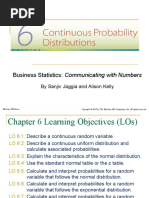 Chapter 6 Continuous Probability Distribution