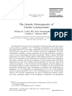 The Genetic Heterogeneity of Uterine Leiomyomata: Melissa K. Lobel, BS, Priya Somasundaram, MD, Cynthia C. Morton, PHDT