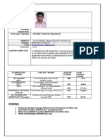 Curriculum Vitae: Personal Information Puneet Singh Chauhan