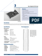 Features: 96-ch Digital I/O PCI Card