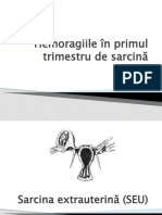  Hemoragiile in Trimestrul 1 de Sarcina