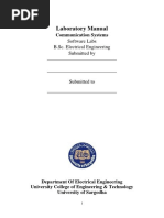 Laboratory Manual: Communication Systems