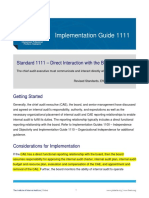 Implementation Guide 1111: Standard 1111 - Direct Interaction With The Board